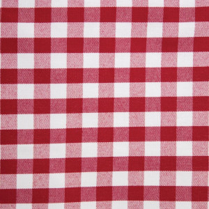 Red checkered polyester napkins - Set of 10 - Mitre Essentials - Fourniresto