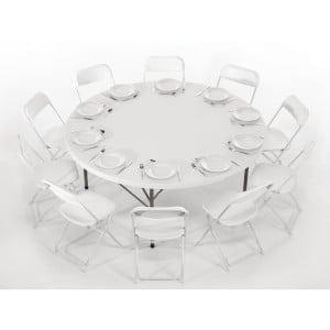 Mesa redonda plegable - Bolero - Fourniresto