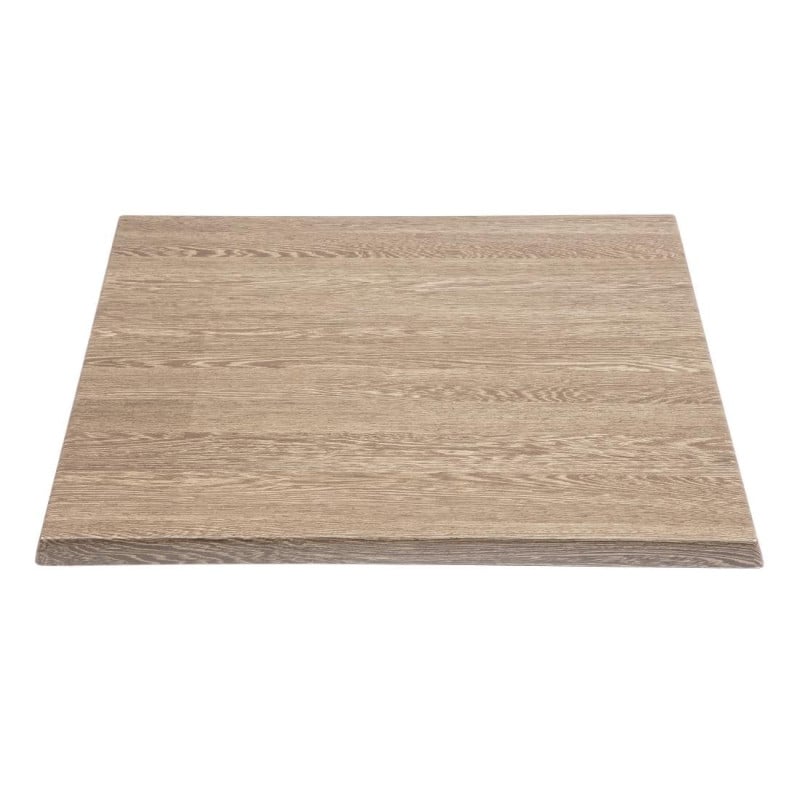 Plateau De Table Carré Effet Bois Vieilli - L 700 x P 700mm - Bolero