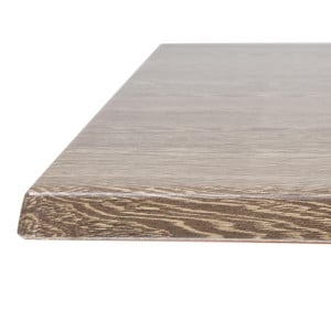 Mesa cuadrada de efecto madera envejecida - L 700 x P 700mm - Bolero