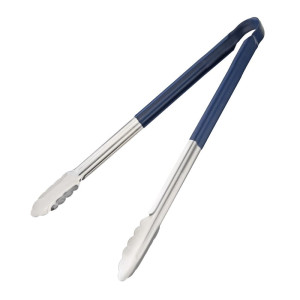 405mm blue serving tongs - Vogue - Fourniresto