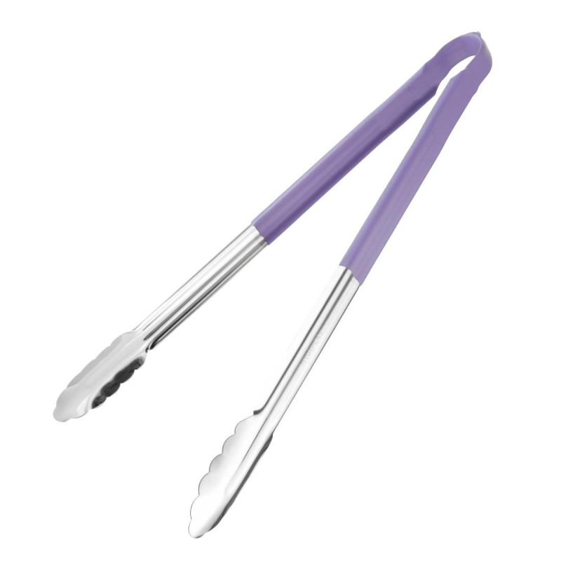 Pinza de servicio 405mm violeta - Vogue - Fourniresto