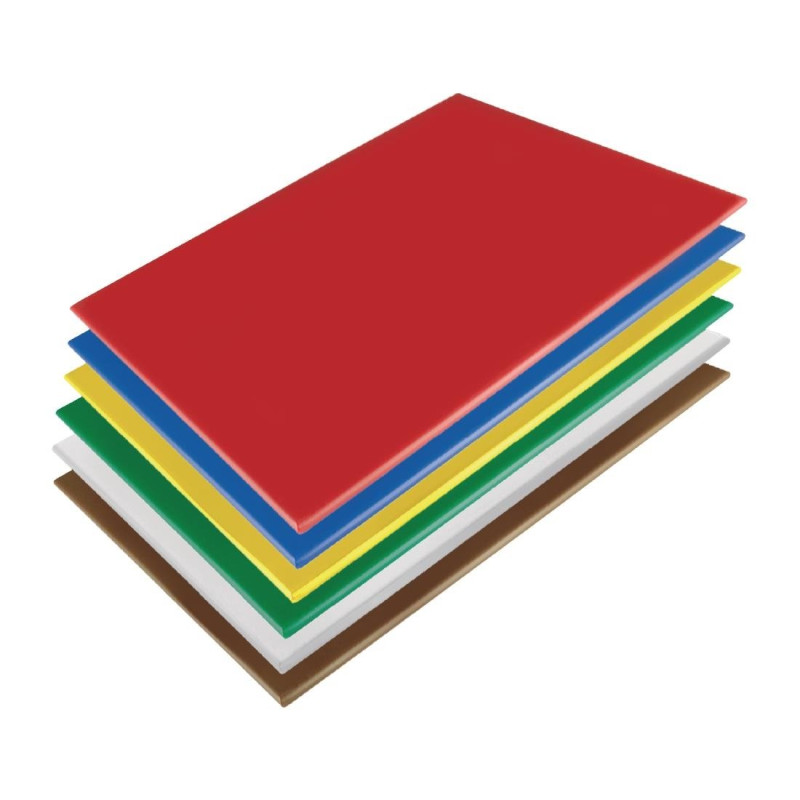 Set of 6 - Cutting Board Set - L 600 x W 450mm - Set of 6 - Hygiplas