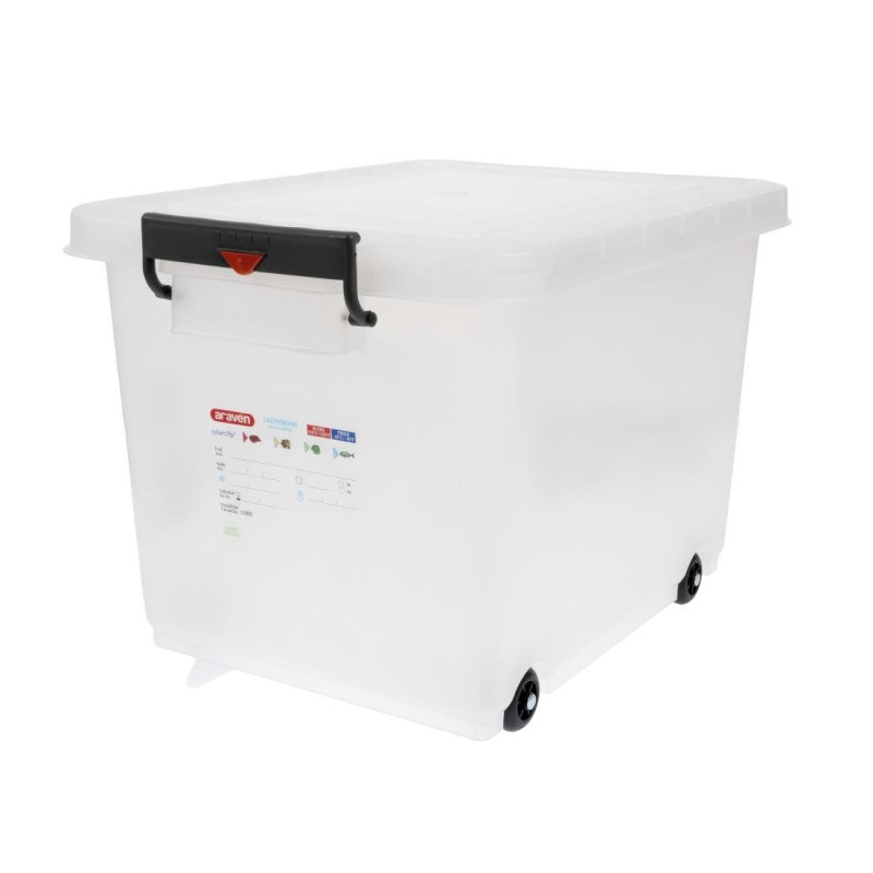 Mobile Food Container With Lid 50L - Araven - Fourniresto