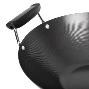 Wok Antiadherente Fondo Plano - 35 cm - Kitchen Craft - Fourniresto