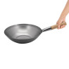 Wok de acero al carbono - 33 cm - Vogue - Fourniresto