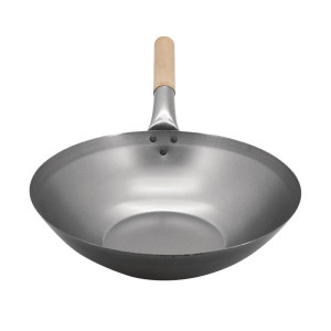 Wok de acero al carbono - 33 cm - Vogue - Fourniresto