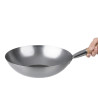 Wok de acero al carbono - 35,6 cm - Vogue - Fourniresto