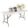 Folding white center table 1829mm - Bolero - Fourniresto