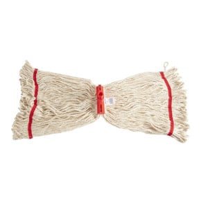 Broom mop head with red retaining band - Scot Young - Fourniresto