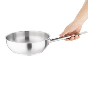 Stainless Steel Saute Pan - Ø 240 mm - Vogue