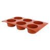 Molde 6 Muffins en Silicona Formaflex - Pavoni