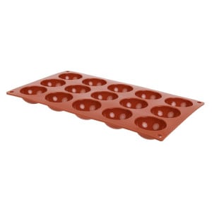 Molde 15 Medias Esferas en Silicona Formaflex - Pavoni
