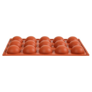 Molde 15 Medias Esferas en Silicona Formaflex - Pavoni