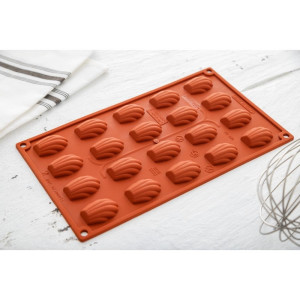 Molde 20 Mini-Madeleines de Silicona Formaflex - GN 1/3 - Pavoni