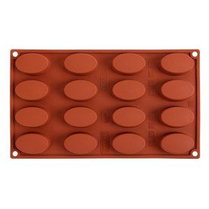 16 Oval Silicone Mould - GN 1/3 - Pavoni