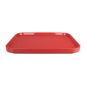 Bandeja de autoservicio 305 x 415 mm Roja - Olympia KRISTALLON - Fourniresto