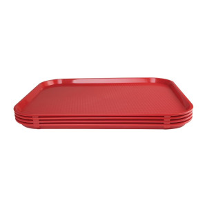 Bandeja de autoservicio roja 450 x 350 mm - Olympia KRISTALLON - Fourniresto