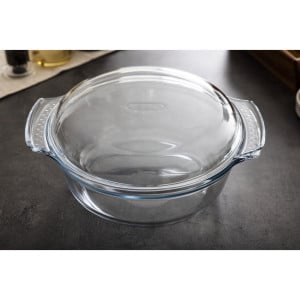 Cacerola redonda de vidrio - 3,75L - Pyrex