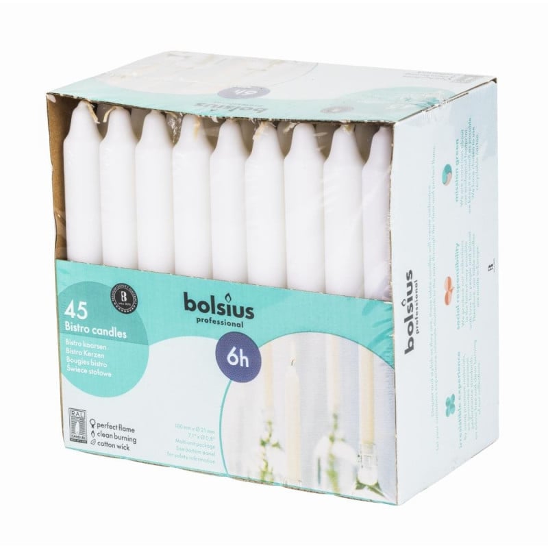 Velas bistró blancas de 177 mm - FourniResto - Fourniresto