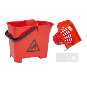 Cubo escurridor rojo 14L - Jantex - Fourniresto