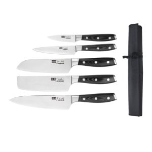 Set of 5 Japanese Knives and Tsuki Series 7 Case - FourniResto