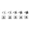 Stainless steel table numbers 1 to 10 - Olympia - Fourniresto