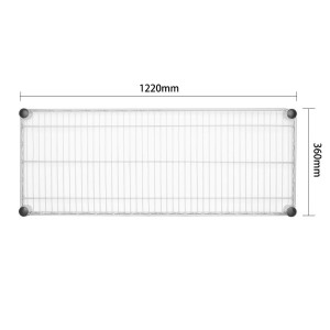 Estantería de pared metálica L 1220 x P 360mm - Vogue