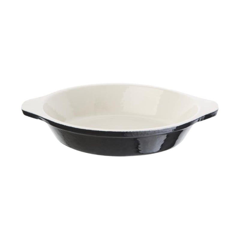 Plato de gratin redondo negro - 400 ml - Vogue