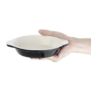 Round Black Gratin Dish - 400ml - Vogue