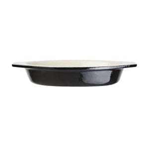 Plato de gratinado oval negro - 650 ml - Vogue