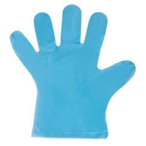 Guantes desechables azules - Lote de 100 - FourniResto