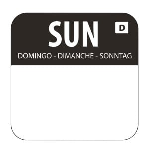 Etiquetas Solubles para Alimentos "Domingo" - Caja de 1000 - Vogue