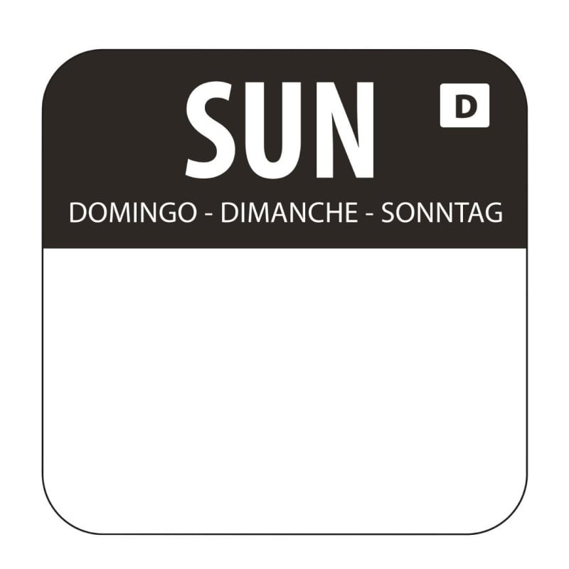 Etiquetas Solubles para Alimentos "Domingo" - Caja de 1000 - Vogue
