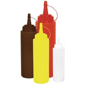 Sauce dispenser 1L yellow - Vogue - Fourniresto