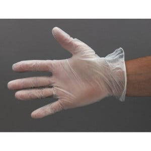 Guantes de vinilo sin polvo L - Vogue - Fourniresto