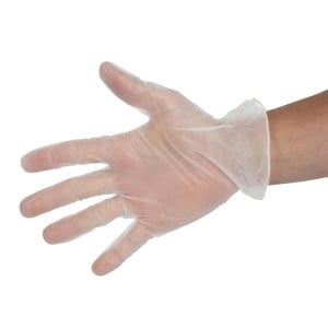 Non-Powdered Vinyl Gloves - Size M - Vogue