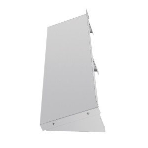 Estantería de pared de acero inoxidable L 1200mm - Vogue