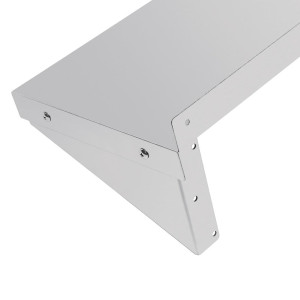 Estantería de pared de acero inoxidable L 1200mm - Vogue