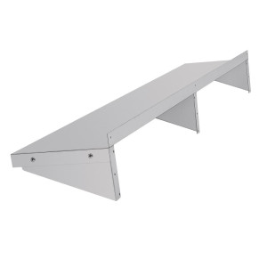 Estantería de pared de acero inoxidable - L 1800mm - Vogue