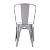 Metallic Grey Steel Chairs - Set of 4 - Bolero