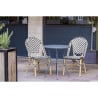 Parisian Style Black Rattan Chair - Set of 2 - Bolero