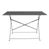 Mesa de terraza plegable negra - 1100 x 700 mm - Bolero