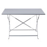 Mesa de terraza plegable gris - 1100 x 700 mm - Bolero