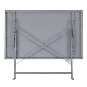 Mesa de terraza plegable gris - 1100 x 700 mm - Bolero