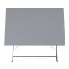 Mesa de terraza plegable gris - 1100 x 700 mm - Bolero