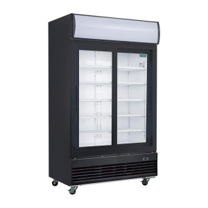 Vitrina refrigerada positiva para bebidas - Puertas correderas - 950 L - Polar