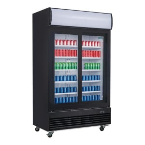 Vitrina refrigerada positiva para bebidas - Puertas correderas - 950 L - Polar