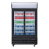 Vitrina refrigerada positiva para bebidas - Puertas correderas - 950 L - Polar