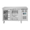 Mesa Refrigerada Positiva de 2 Puertas de Cristal - 205 L - Polar